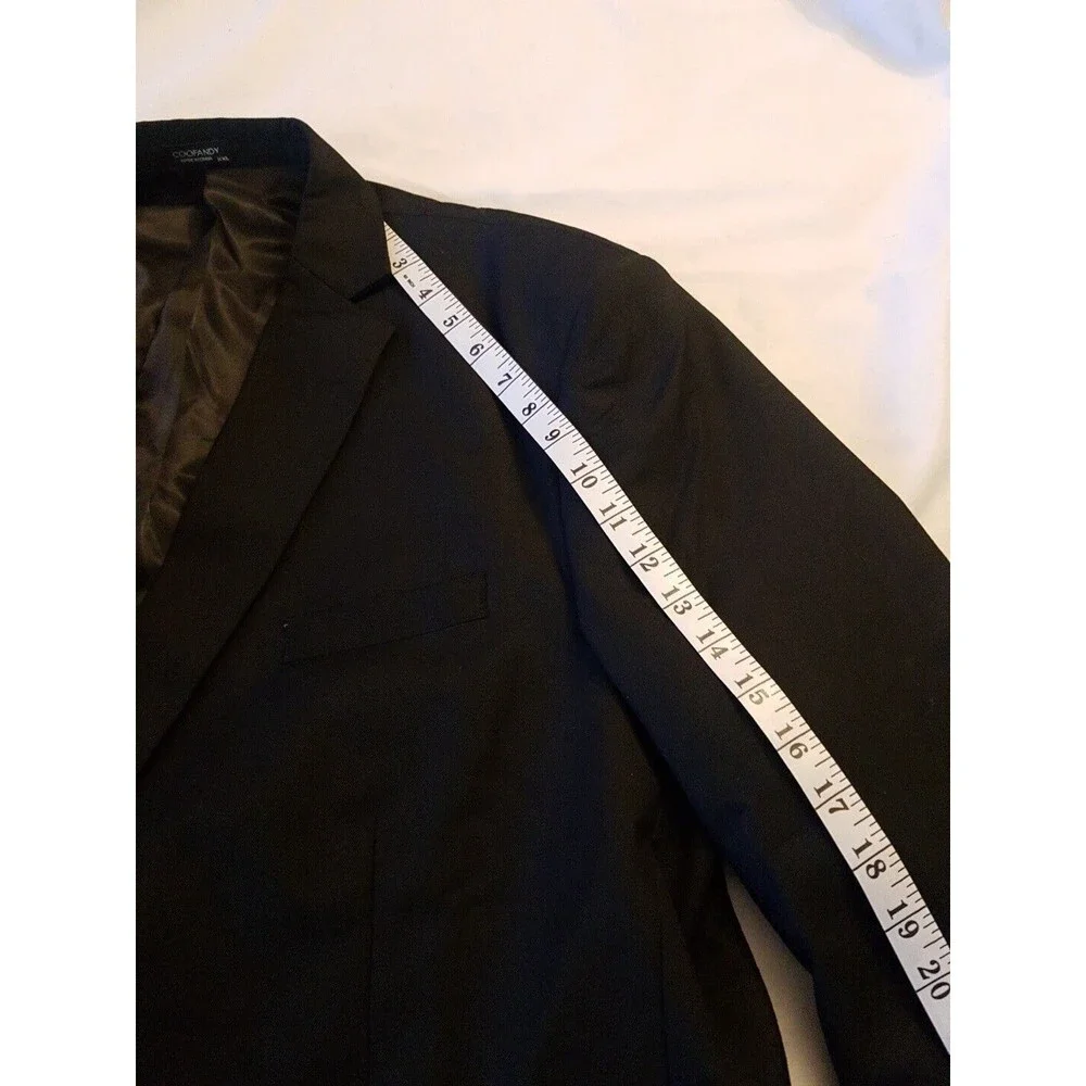 Coofandy Mens Blazer Size XXL Sport Jacket One Button Black Suit Wedding Formal
